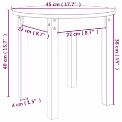VidaXL 822336 Table à café, latérale et de salon - Vue supplémentaire 8
