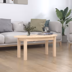 Ajoutez une touche d'élégance à votre salon avec cette table basse classique en bois. Bois de pin massif : le bois de pin mas ...