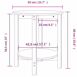 VidaXL 822354 Table à café, latérale et de salon - Vue supplémentaire 8