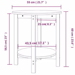 VidaXL 822356 Table à café, latérale et de salon - Vue supplémentaire 8