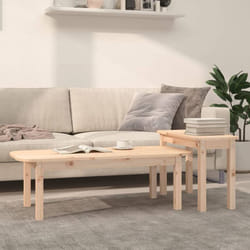 Vidaxl - Ensemble de tables basses 2 pcs Bois massif de pin