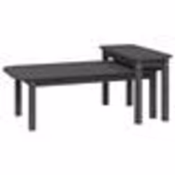 vidaXL Ensemble de tables basses 2 pcs Gris Bois massif de pin