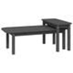 vidaXL Ensemble de tables basses 2 pcs Gris Bois massif de pin