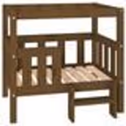 vidaXL Lit pour chien Marron miel 75,5x63,5x70 cm Bois de pin solide