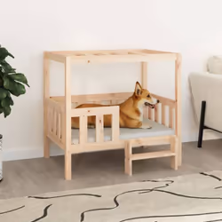 Ce lit super cool pour chien offrira à vos amis à fourrure un endroit confortable où se blottir. Bois de pin massif : le bois ...