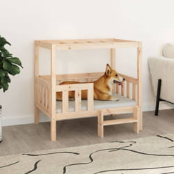 Lit pour chien 95,5x73,5x90 cm Bois de pin solide