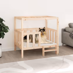 Ce lit super cool pour chien offrira à vos amis à fourrure un endroit confortable où se blottir. Bois de pin massif : le bois ...