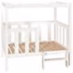 vidaXL Lit pour chien Blanc 105,5x83,5x100 cm Bois de pin solide