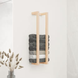 Vidaxl - Porte-serviette 23x18x90 cm Bois de pin massif