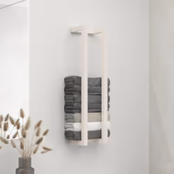 Maximisez l'espace dans votre salle de bain tout en ajoutant des looks élégants avec ce porte-serviettes en bois ! Matériau r ...