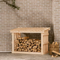 Ce support pour bois de chauffage en bois est une solution idéale pour ranger proprement votre bois de chauffage. Bois de pin ...