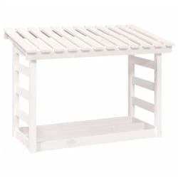 Vidaxl - Support pour bois de chauffage Blanc 108x64,5x78 cm Bois de pin