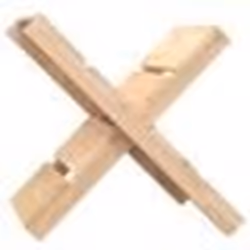 vidaXL Porte-bûches 47x39,5x48 cm Bois massif de pin