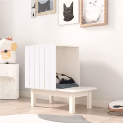 Cette maison pour chat en bois est un endroit excellent et confortable pour que votre chat puisse se détendre et dormir. Bois ...