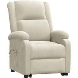 Vidaxl - Fauteuil de massage Crème Velours