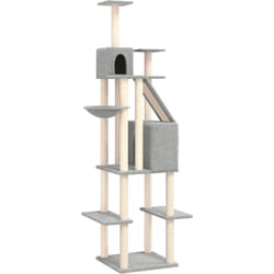 Vidaxl - Arbre à chat avec griffoirs en sisal Gris clair 201 cm