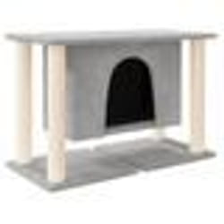 vidaXL Arbre à chat avec griffoirs en sisal Gris clair 50 cm