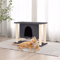 Gardez vos adorables chats amusés sans fin avec cet arbre à chat tout-en-un ! Tour pour chats tout-en-un : le mobilier pour c ...