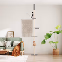 Gardez vos adorables chats amusés sans fin avec cet arbre à chat tout-en-un ! Tour à chat tout-en-un : le mobilier pour chats ...