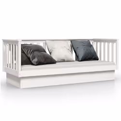 VidaXL 821575, lit sofa, Blanc, Bois de pin, 1975 mm, 820 mm, 760 mm