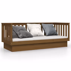 VidaXL 821577, lit sofa, Marron, Bois de pin, 1975 mm, 820 mm, 760 mm