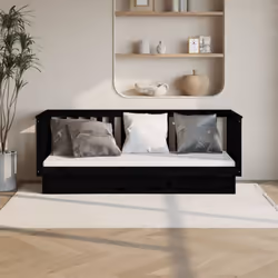 Ce lit de jour polyvalent en bois peut être utilisé comme un lit dans la chambre à coucher et est également idéal comme un ca ...