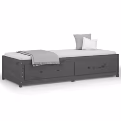VidaXL 821591, lit sofa, Gris, Bois de pin, 2055 mm, 955 mm, 440 mm