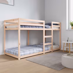 Description générale Ce lit superposé en bois est élégant et fonctionnel, ce qui en fait un complément idéal pour toute pièce ...