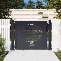 Ce portail de jardin, offrant une combinaison parfaite de résistance et de élégance, constitue un point d'entrée idéal pour l ...