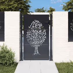 Ce portail de jardin, offrant une combinaison parfaite de résistance et de élégance, constitue un point d'entrée idéal pour l ...