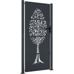 Vidaxl - Portail de jardin anthracite 105x205cm acier conception d'arbre