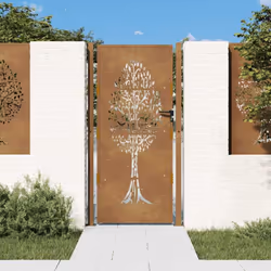 Ce portail de jardin, offrant une combinaison parfaite de résistance et de élégance, constitue un point d'entrée idéal pour l ...