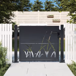 Ce portail de jardin, offrant une combinaison parfaite de résistance et de élégance, constitue un point d'entrée idéal pour l ...