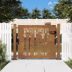 Ce portail de jardin, offrant une combinaison parfaite de résistance et de élégance, constitue un point d'entrée idéal pour l ...