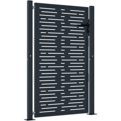 Vidaxl - Portail de jardin anthracite 105x155 cm conception de carré