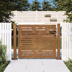 Ce portail de jardin, offrant une combinaison parfaite de résistance et de élégance, constitue un point d'entrée idéal pour l ...