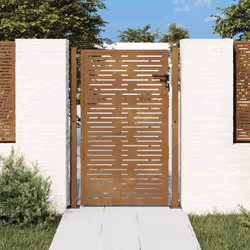 Ce portail de jardin, offrant une combinaison parfaite de résistance et de élégance, constitue un point d'entrée idéal pour l ...