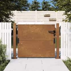 Ce portail de jardin, offrant une combinaison parfaite de résistance et de élégance, constitue un point d'entrée idéal pour l ...