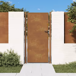 vidaXL Portail de jardin 105x205 cm acier corten