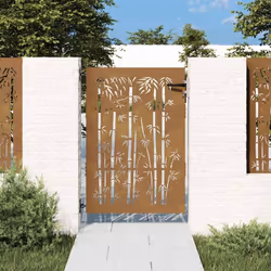 Ce portail de jardin, offrant une combinaison parfaite de résistance et de élégance, constitue un point d'entrée idéal pour l ...