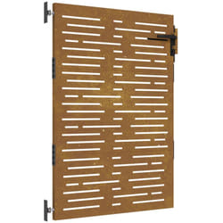 Vidaxl - Portail de jardin 85x150 cm acier corten conception de carré