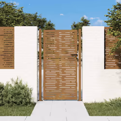 Ce portail de jardin, offrant une combinaison parfaite de résistance et de élégance, constitue un point d'entrée idéal pour l ...