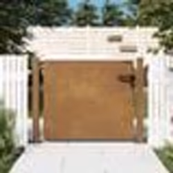 vidaXL Portail de jardin 105x105 cm acier corten