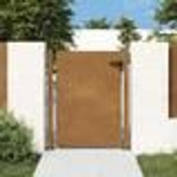 vidaXL Portail de jardin 105x155 cm acier corten