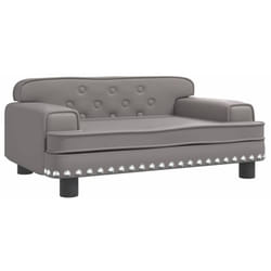 Lit pour chien gris 70x45x30 cm similicuir Vidaxl