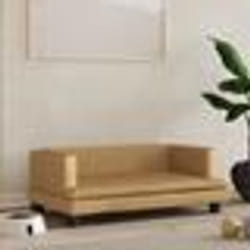 vidaXL Lit pour chien marron 80x45x30 cm velours