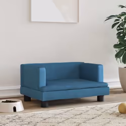 vidaXL Lit pour chien bleu 60x40x30 cm velours