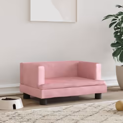 vidaXL Lit pour chien rose 60x40x30 cm velours