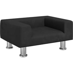 Lit pour chien noir 50x40x26,5 cm velours Vidaxl
