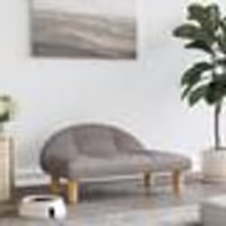 vidaXL Lit pour chien taupe 70x52x30 cm tissu